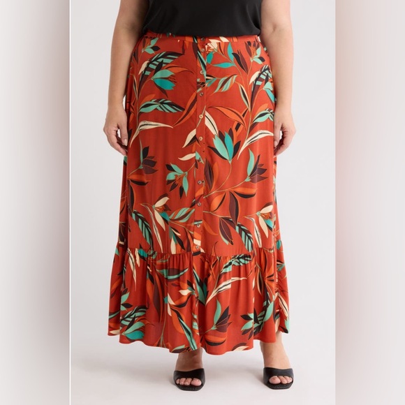 Dresses & Skirts - NWT DR2 Daniel Rain Button Front Maxi Skirt